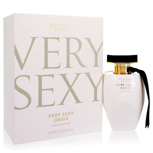 Victoria's Secret Very Sexy Oasis Eau De Parfum Spray for Women 100ml 3.4 oz translucent white bottle with gold cap and box