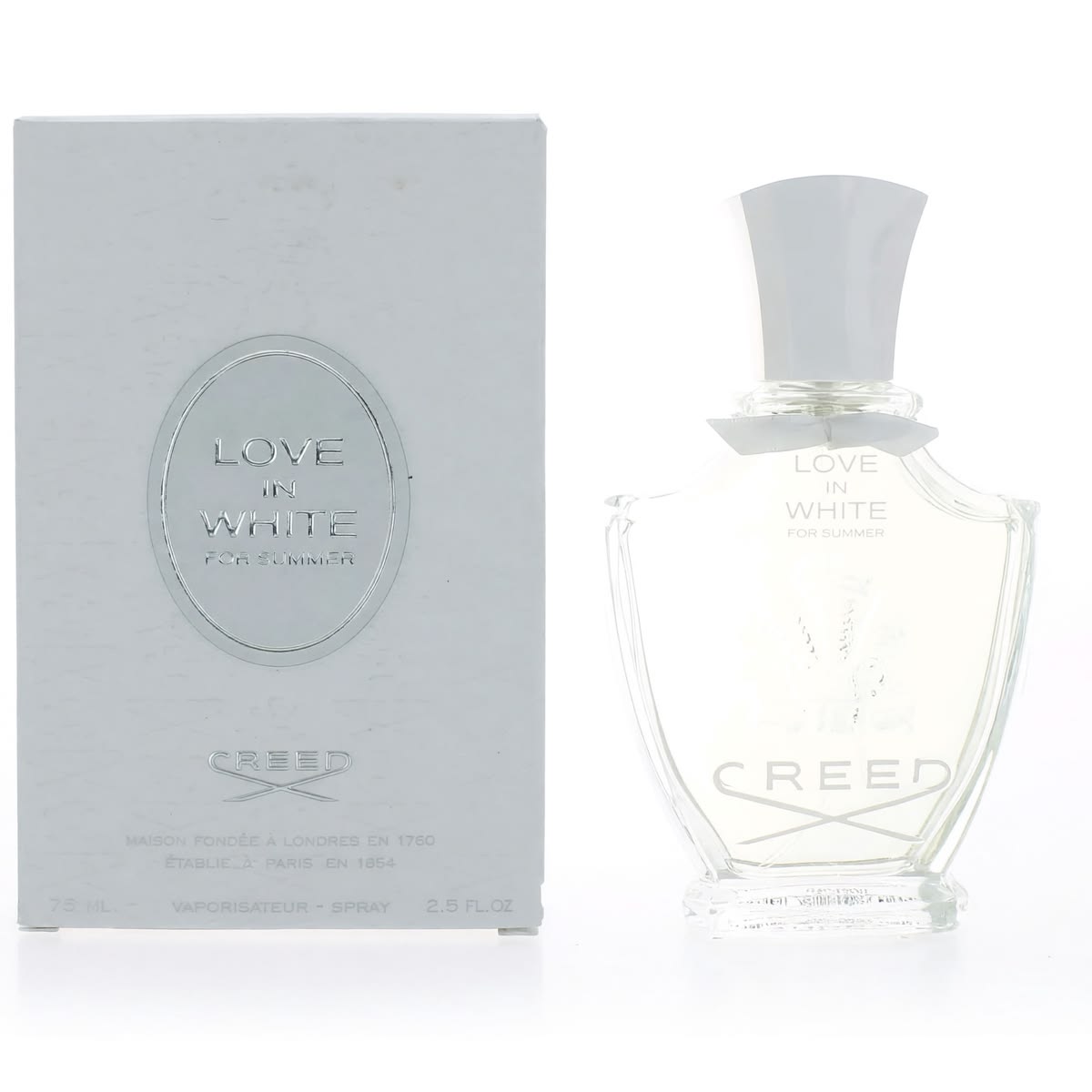 Creed Love in White for Summer Eau de Parfum Spray 75ml bottle with box, front view