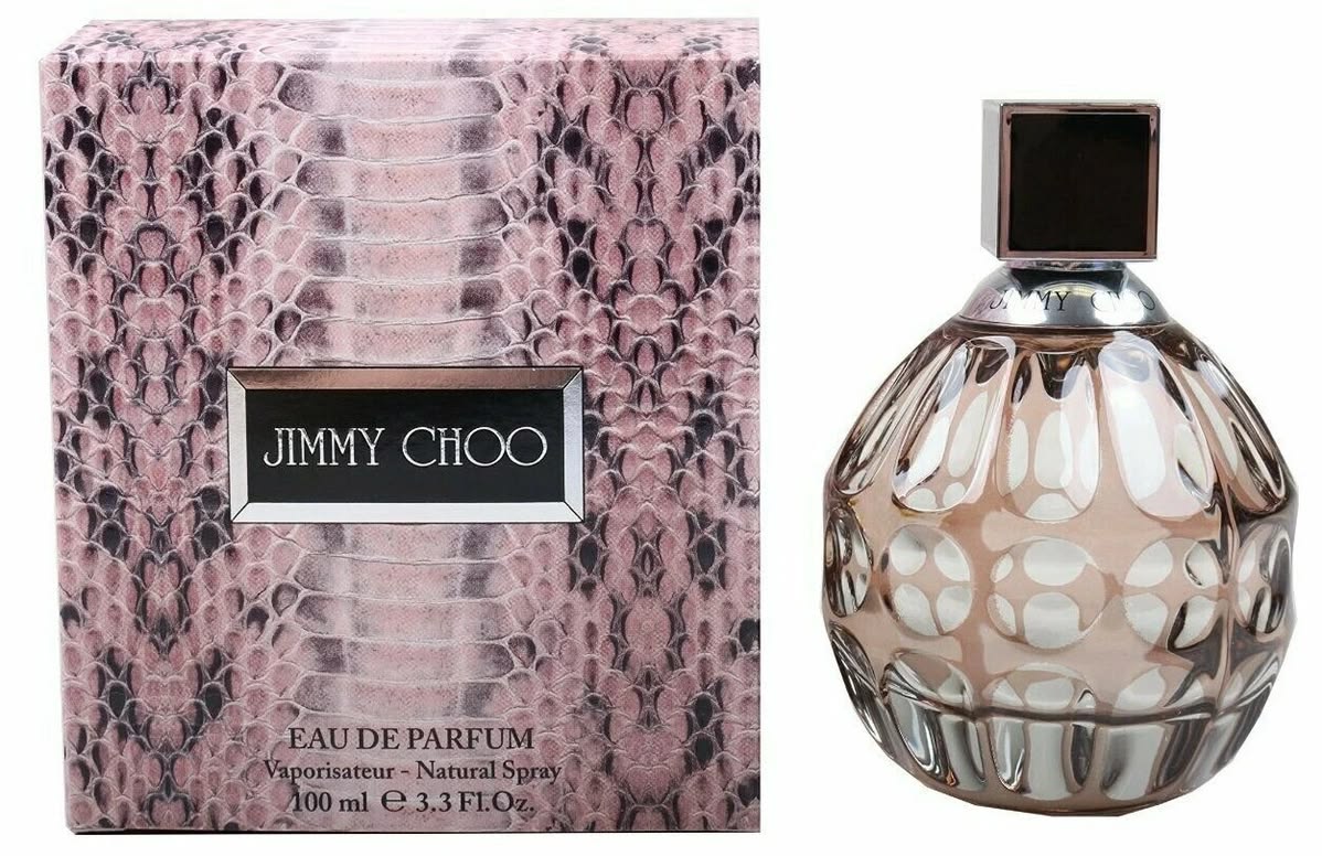Jimmy Choo Eau de Parfum Spray 100ml boxed and sealed bottle, front view