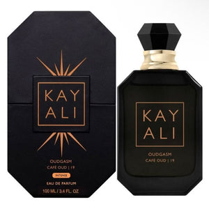 Kayali Oudgasm Café Oud 19 Eau de Parfum Intense 50ml diamond bottle with jewelled cap
