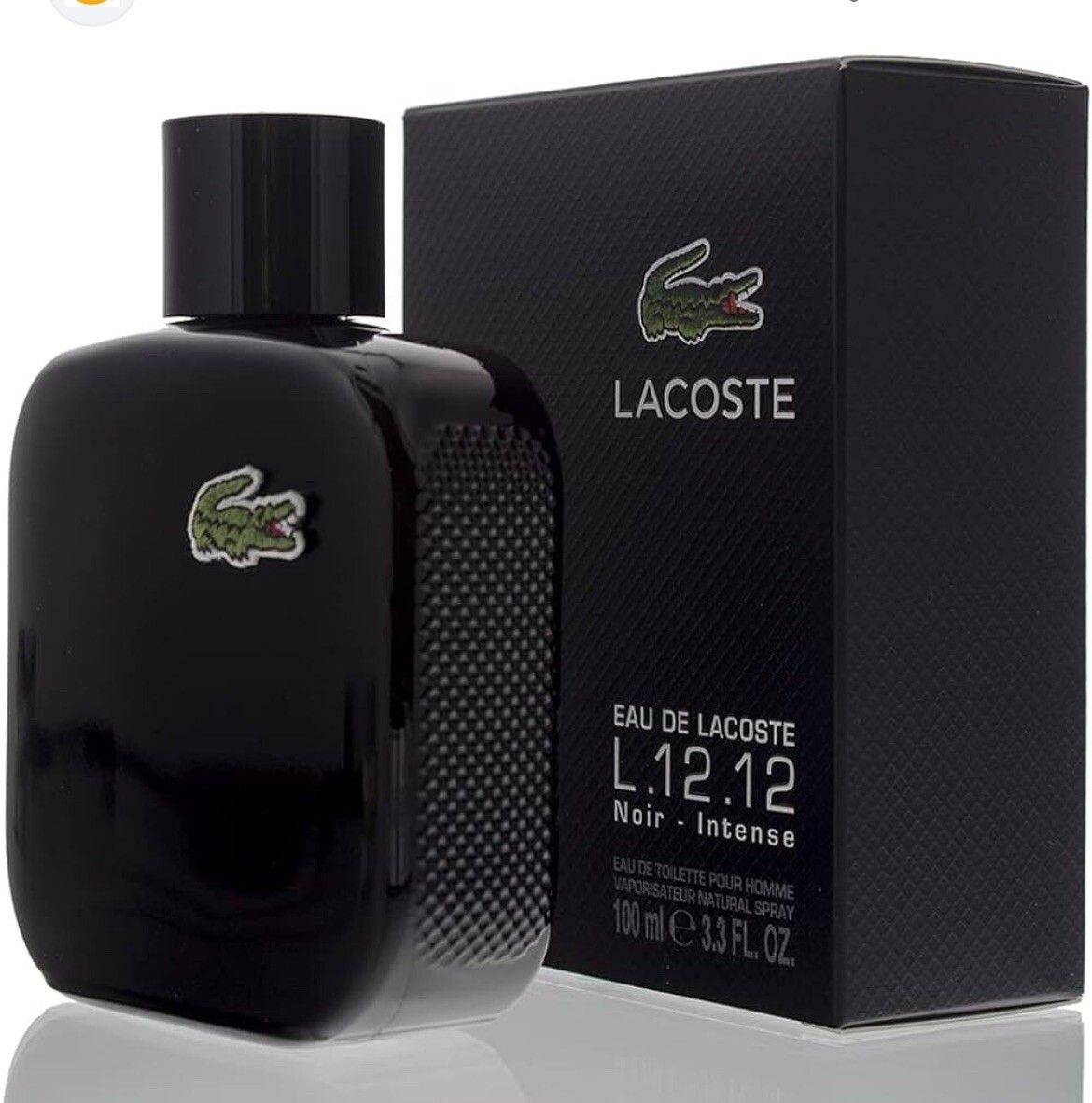 Lacoste Eau de Lacoste L.12.12 Noir Intense Eau de Toilette Spray 100ml / 3.4oz for Men – New & Sealed
