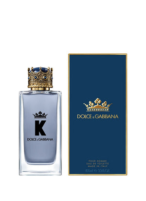 Dolce & Gabbana K Eau de Toilette 100ml blue perfume bottle with crown cap and box for men