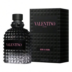Valentino Uomo Born in Roma EDT 100ml black studded perfume bottle for men