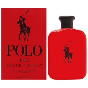 Ralph Lauren Polo Red Eau de Toilette Spray 125ml bottle with box, front view