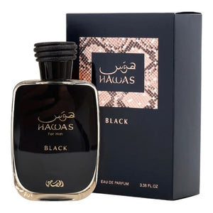 Rasasi Hawas Black Eau de Parfum 100ml black bottle for men
